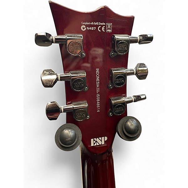 Used ESP LTD VIPER 200FM Trans Red Solid Body Electric Guitar