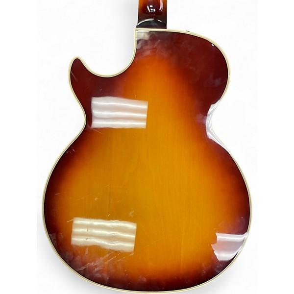 Used Iyv SINGLE CUTAWAY 3 Tone Sunburst Hollow Body Electric Guitar