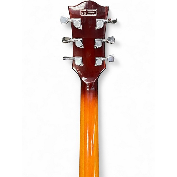 Used Iyv SINGLE CUTAWAY 3 Tone Sunburst Hollow Body Electric Guitar