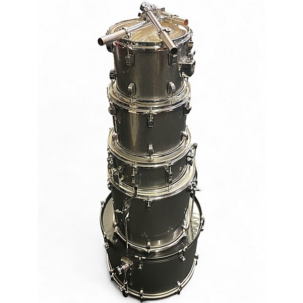 Used Ludwig 5 Piece BACKBEAT Silver Sparkle Drum Kit