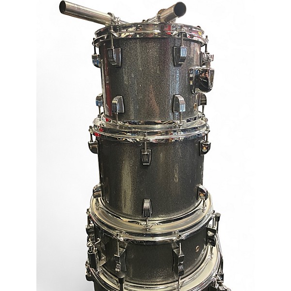 Used Ludwig 5 Piece BACKBEAT Silver Sparkle Drum Kit