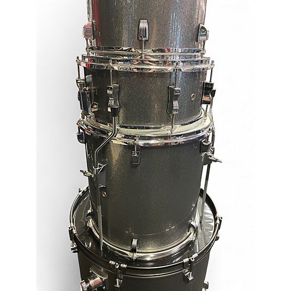 Used Ludwig 5 Piece BACKBEAT Silver Sparkle Drum Kit