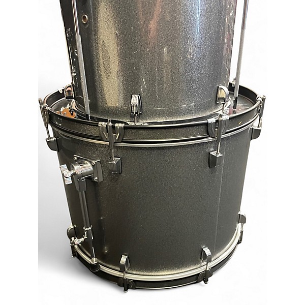 Used Ludwig 5 Piece BACKBEAT Silver Sparkle Drum Kit