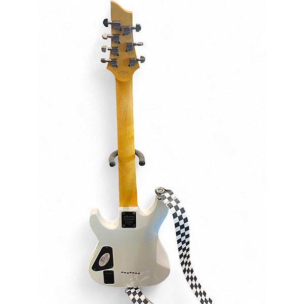 Used Schecter Guitar Research Demon 6 Alpine White Solid Body Electric Guitar