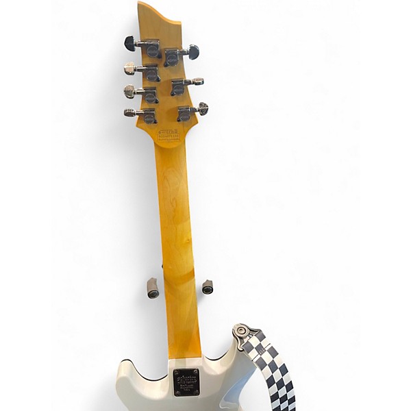 Used Schecter Guitar Research Demon 6 Alpine White Solid Body Electric Guitar