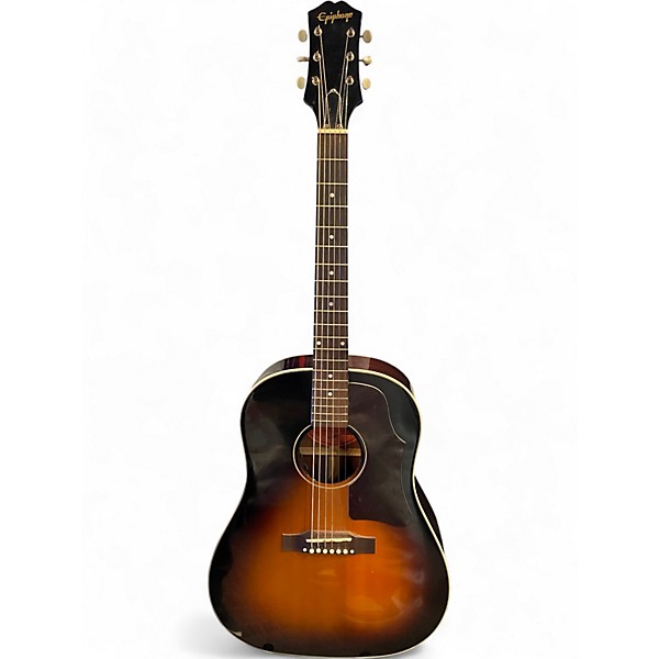 Used Epiphone INSPIRED BY GIBSON J-45 2 Color Sunburst Acoustic Electric Guitar
