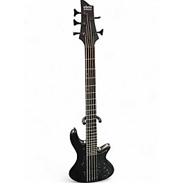 Used Schecter Guitar Research stealth Black Electric Bass Guitar