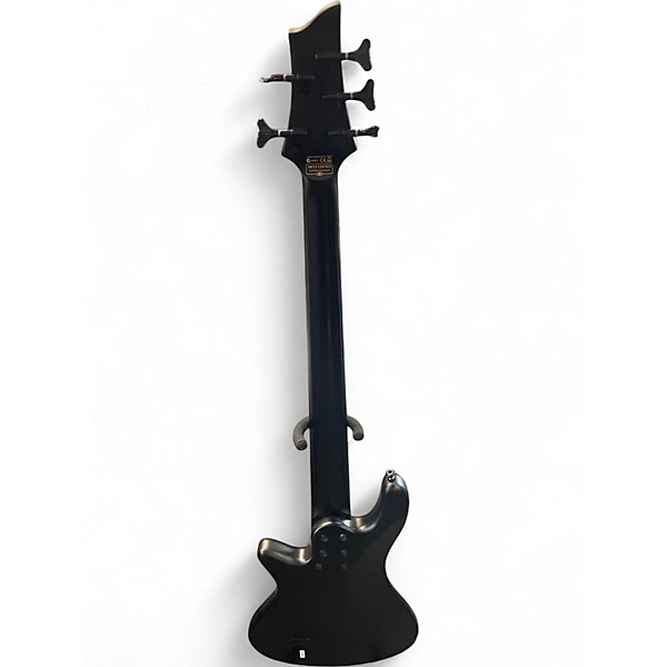 Used Schecter Guitar Research stealth Black Electric Bass Guitar