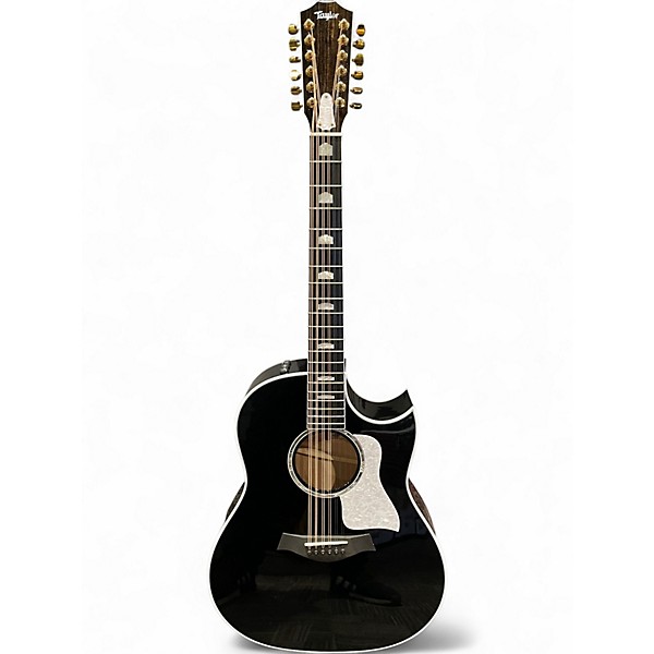 Used Taylor 657ce Doce Doble Black 12 String Acoustic Electric Guitar
