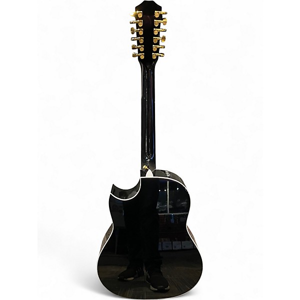 Used Taylor 657ce Doce Doble Black 12 String Acoustic Electric Guitar