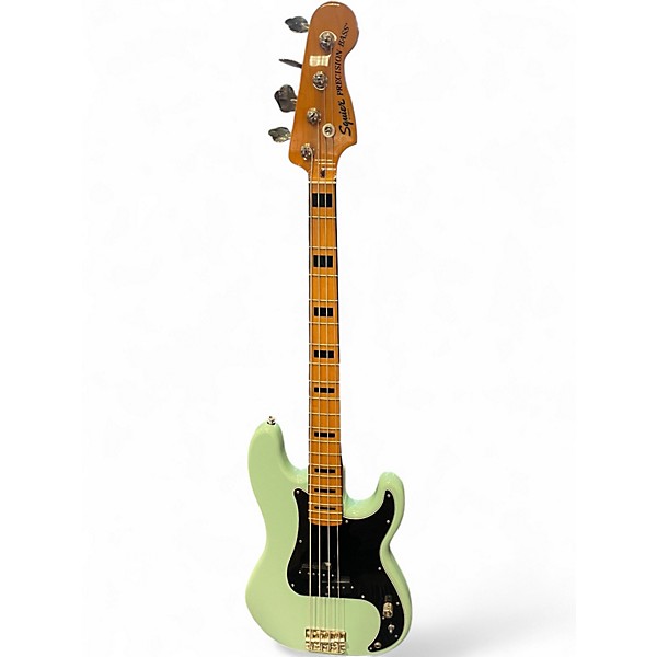 Used Squier Classic Vibe Precision Bass Surf Green Electric Bass Guitar