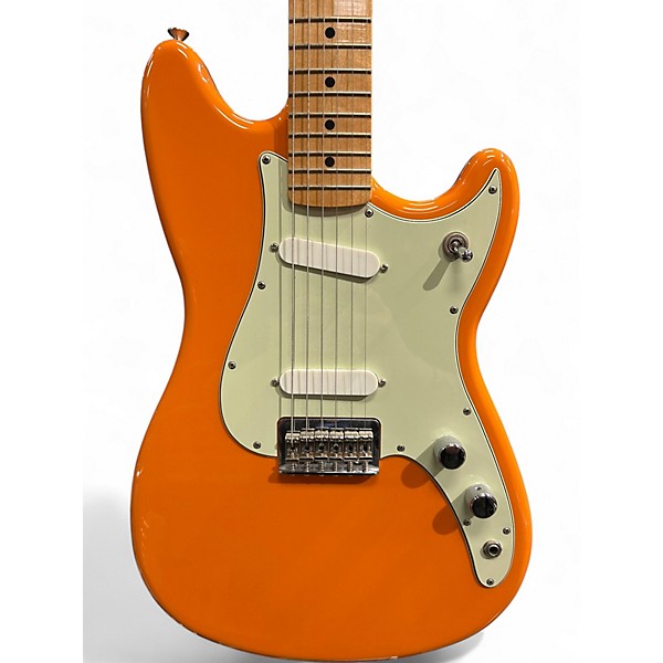 Used Fender Duo Sonic Capri Orange Solid Body Electric Guitar