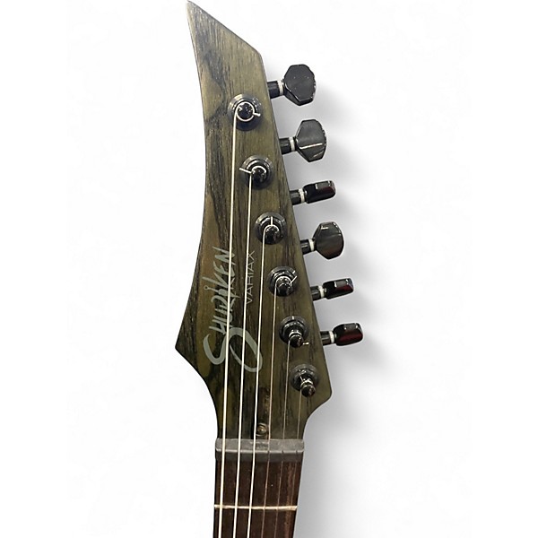Used Line 6 SHURIKEN VARIAX Trans Green Solid Body Electric Guitar
