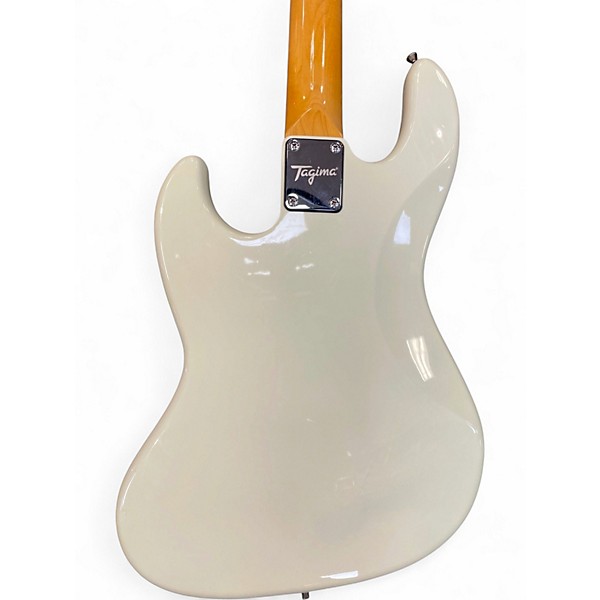 Used Tagima TW SERIES Cream Electric Bass Guitar