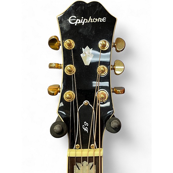 Used Epiphone EJ200SCE Left Handed Natural Acoustic Electric Guitar