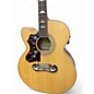 Used Epiphone EJ200SCE Left Handed Natural Acoustic Electric Guitar