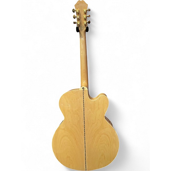 Used Epiphone EJ200SCE Left Handed Natural Acoustic Electric Guitar