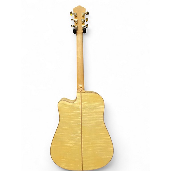 Used Washburn WD45SCE Vintage Natural Acoustic Electric Guitar