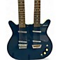 Used Danelectro 12/6 Doubleneck Blue Hollow Body Electric Guitar