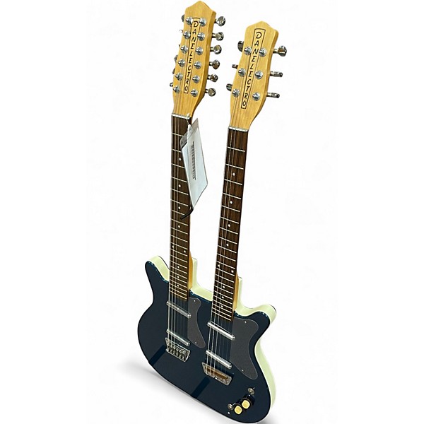 Used Danelectro 12/6 Doubleneck Blue Hollow Body Electric Guitar
