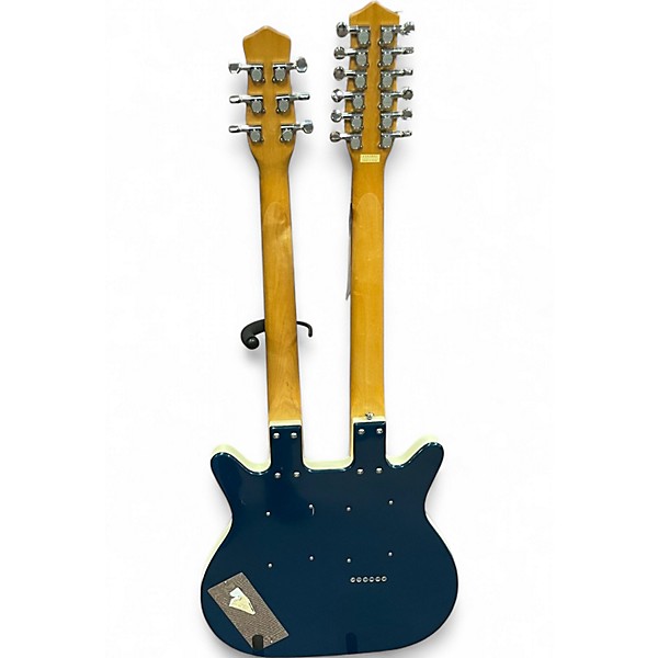 Used Danelectro 12/6 Doubleneck Blue Hollow Body Electric Guitar