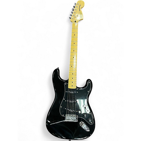 Used Squier Vintage Modified 70s Stratocaster Black Solid Body Electric Guitar