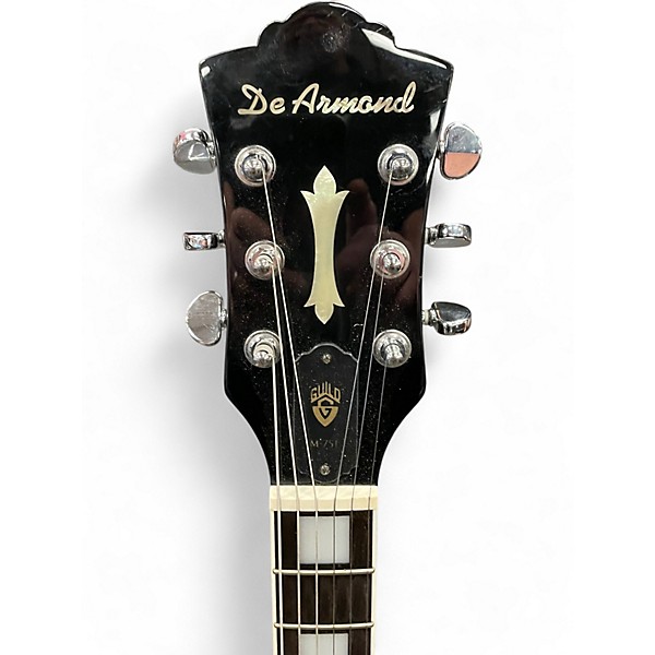 Used DeArmond M75 Metallic Gold Solid Body Electric Guitar