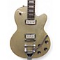 Used DeArmond M75 Metallic Gold Solid Body Electric Guitar