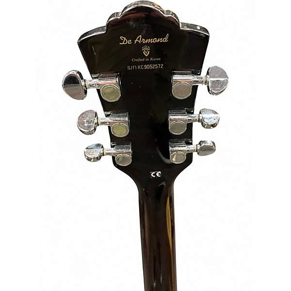 Used DeArmond M75 Metallic Gold Solid Body Electric Guitar