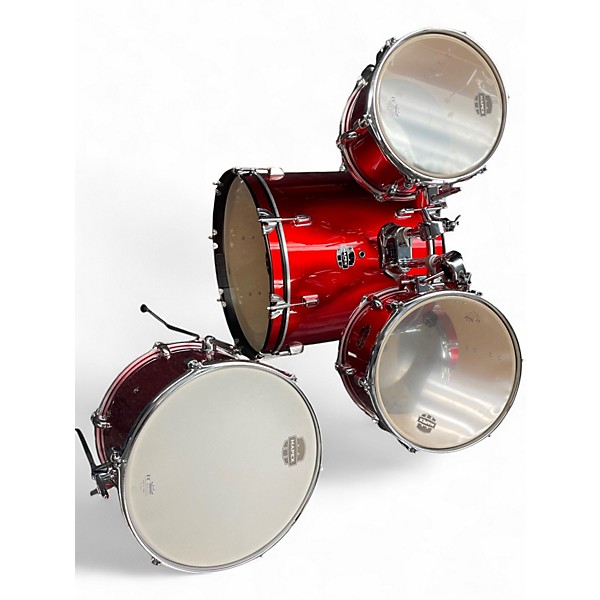 Used Mapex 5 Piece COMET RED SPARKLE Drum Kit