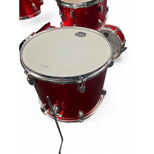 Used Mapex 5 Piece COMET RED SPARKLE Drum Kit