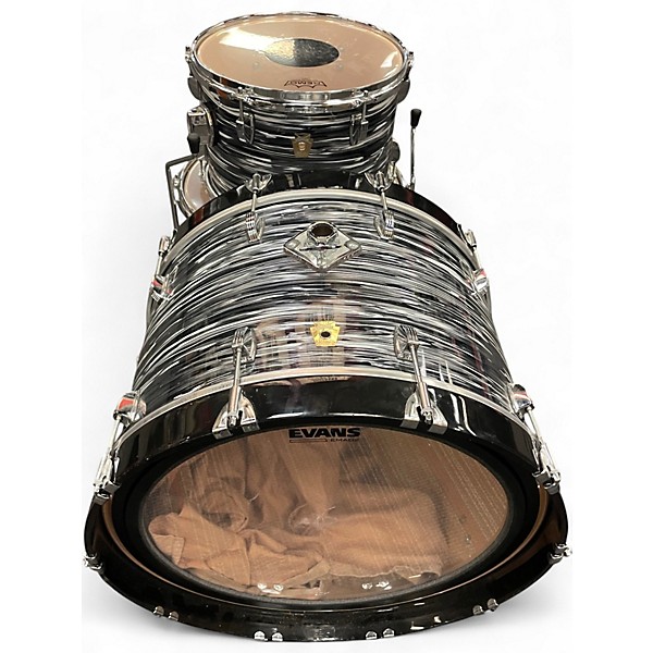 Used Ludwig 3 Piece Classic Maple BLACK OYSTER Drum Kit
