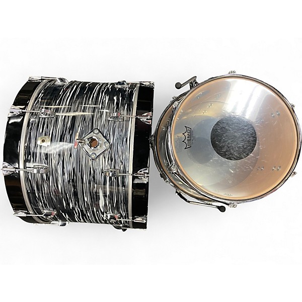 Used Ludwig 3 Piece Classic Maple BLACK OYSTER Drum Kit