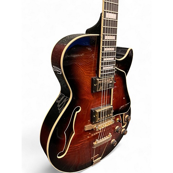 Used Ibanez AG95 Artcore Expressionist Dark Brown Sunburst Hollow Body Electric Guitar