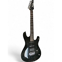 Used 2000s Ibanez GIO GAS6-TK Trans Black Solid Body Electric Guitar