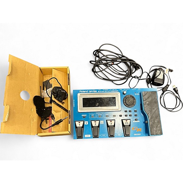 Used Roland GR-55 Guitar Synthesizer Effect Pedal Package