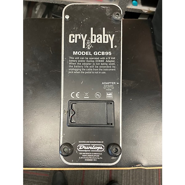 Used Dunlop GCB95 Original Crybaby Wah Effect Pedal