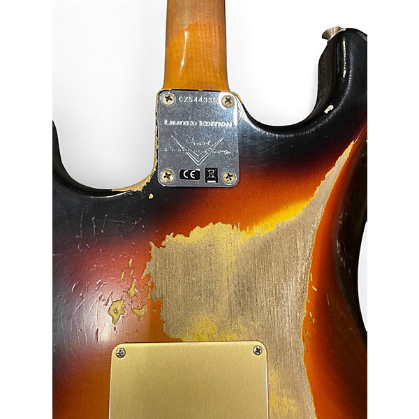 Used 2019 Fender Custom Shop Limited Edition Heavy Relic 1959 Stratocaster 3 Tone Sunburst Solid Body Electric Guitar