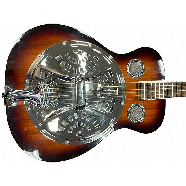 Used Regal RD30 Round Neck 2 Color Sunburst Resonator Guitar