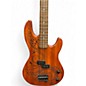 Used Luna tattoo  Natural Electric Bass Guitar