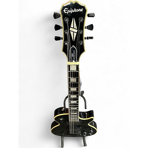 Used Epiphone Matt Heafy Les Paul Custom Black Solid Body Electric Guitar