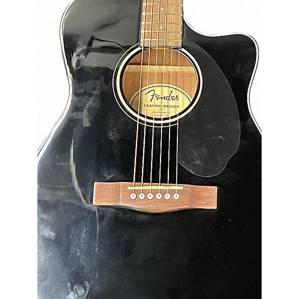 Used Fender CC60SCE Black Acoustic Electric Guitar