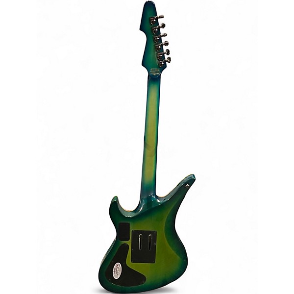 Used Schecter Guitar Research Blackjack Avenger Floyd Rose Lizard Burst Solid Body Electric Guitar