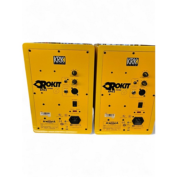 Used KRK YELLOW ROKIT RPG2 POWERED 6 PAIR Powered Monitor
