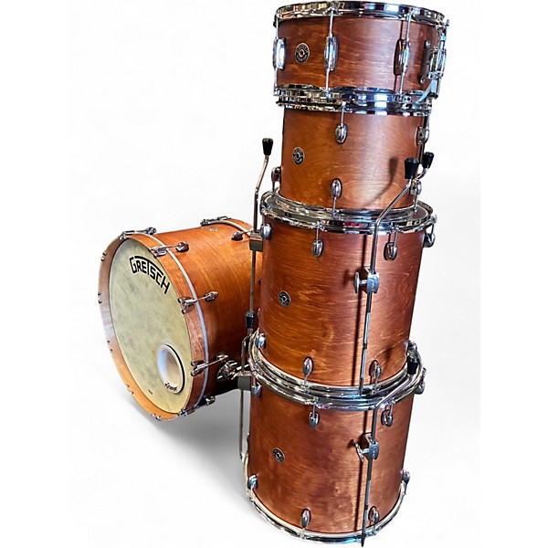 Used Gretsch Drums 5 Piece Catalina Club Rock Walnut Drum Kit