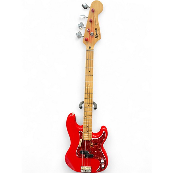Used 1993 Squier Precision Bass Dakota Red Electric Bass Guitar