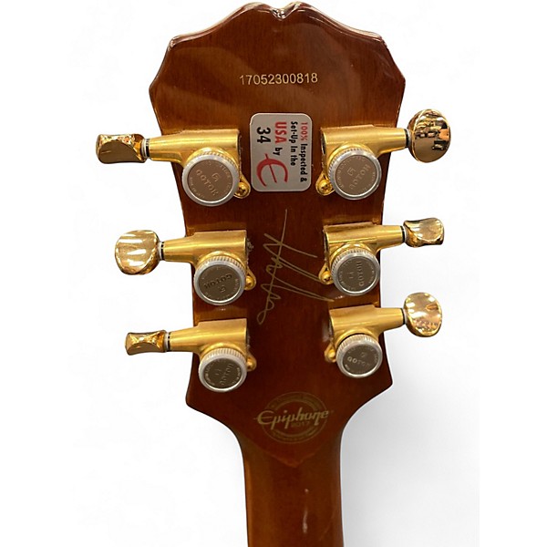 Used Epiphone Lee Malia Signature Les Paul Custom Artisan Natural Solid Body Electric Guitar
