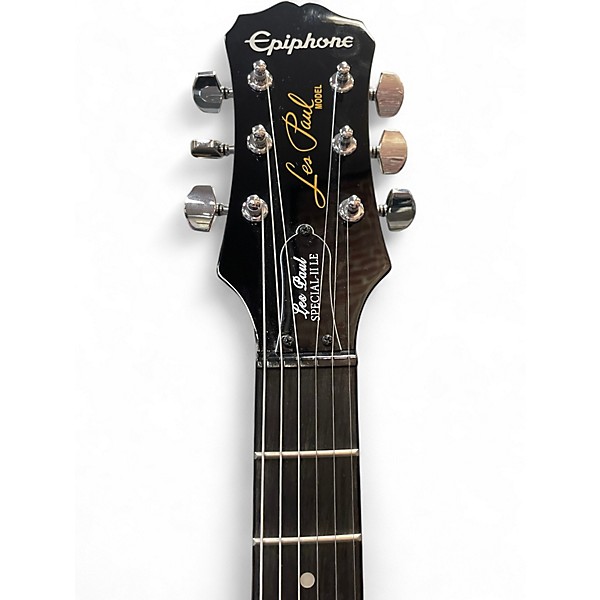 Used Epiphone Les Paul Special II Black Solid Body Electric Guitar