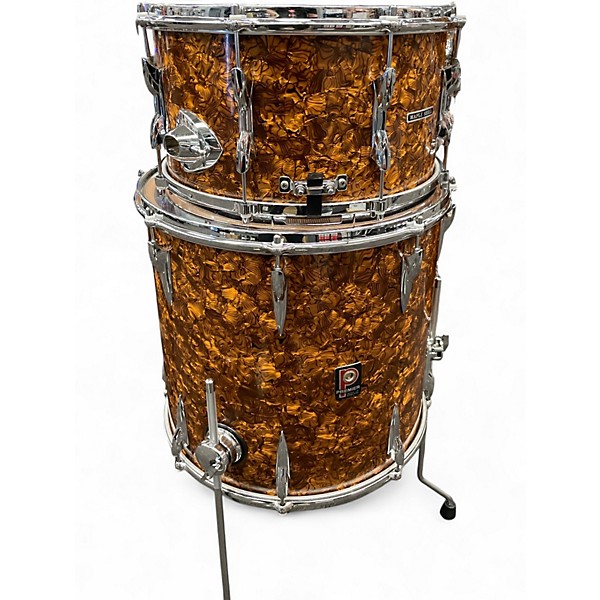 Vintage 1960s Premier 7 Piece royal imperial  Amber Drum Kit