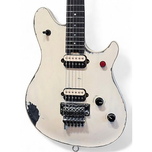 Used 2017 EVH USA WOLFGANG CUSTOM RELIC WHITE Solid Body Electric Guitar